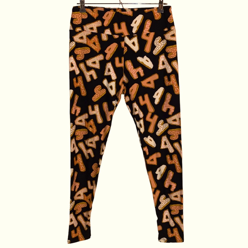LuLaRoe Donut Leggings Size Tall & Curvy